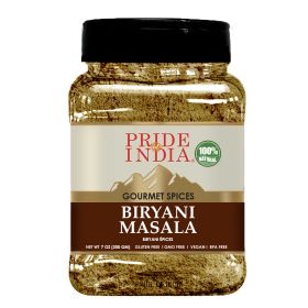 Pride Of India - Natural Biryani Masala Seasoning Spice Blend Powder, 16 oz Large Dual Sifting Jar - Great for Chicken Biryani, Vegetable Biryani, Pae