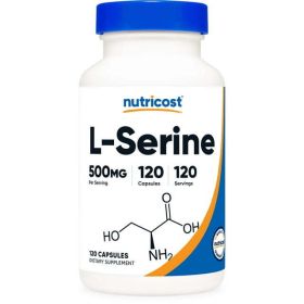 Nutricost L-Serine 500mg, 120 Capsules - Vegetarian, Non-GMO, Gluten Free Supplement