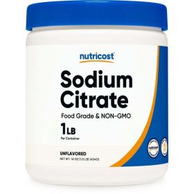 Nutricost Sodium Citrate Powder 1LB - Food Grade Supplement- Emulsifier, Food Preservant