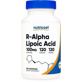 Nutricost R-Alpha Lipoic Acid 100mg, 120 Capsules -Non-GMO, Gluten Free Supplement