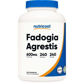 Nutricost Fadogia Agrestis (240 Capsules | 600 mg Per Serving) - Potent 10:1 Extract, Gluten Free, Non-GMO Athletic Support Supplement