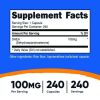 Nutricost DHEA 100mg, 240 Capsules - Gluten Free, Soy Free, Non-GMO, Supplement