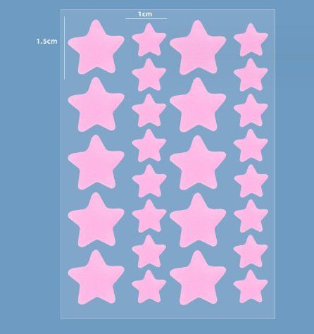 Colored Loving Heart Facial Hydrocolloid Acne Patch