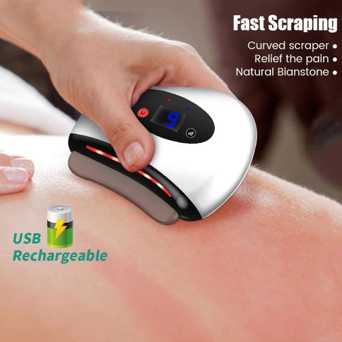 Eletric Bianstone Gua Sha Board Tools Hot Compress Heating Vibration Back Facial Massager Meridian Lymphatic Drainage Scraping Heating Vibration Scrap Eletric Bianstone Gua Sha Board Tools Hot Compress Heating Vibration Back Facial Massager Meridian Lymphatic Drainage Scraping Heating Vibration Scrap