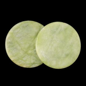 Circular Jade Adhesive Shim Eyelash Growing Tool (Option: Round-Green-2PCS)