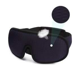3D Sleeping Mask Block Out Light Soft Padded Sleep Mask For Eyes Slaapmasker Eye Shade Blindfold Sleeping Aid Face Mask Eyepatch (Color: Beige)