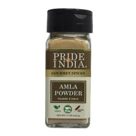 Pride of India ‚Äì Amla Powder ‚Äì Gourmet Spice ‚Äì Tangy & Savory ‚Äì Pure Indian Gooseberry Ground ‚Äì Antioxidant Rich ‚Äì GMO/Gluten Free ‚Äì Eas (size: 1.7 OZ)