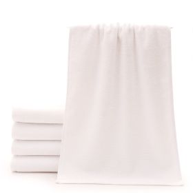 Cotton Thickened Absorbent White Towel (Option: Thickened 35x75cm 170g)