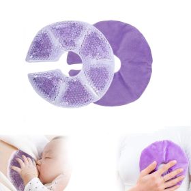 Cold And Hot Compress Chest Paste Chest Ice Compress Breast Milk (Option: Opp Bag Purple One)
